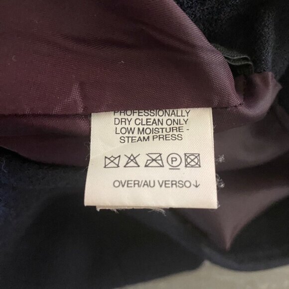 Liz Claiborne Skirt Women’s Size 8 Petite Black 100% Wool Career Business Ladies - Picture 9 of 10